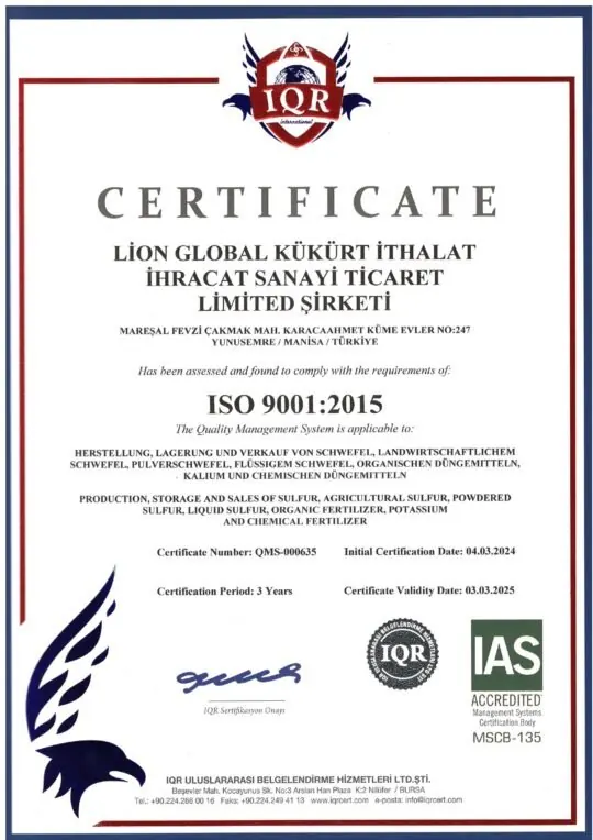 Certified management systems